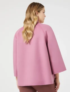 Giaccone in double di lana e cachemire