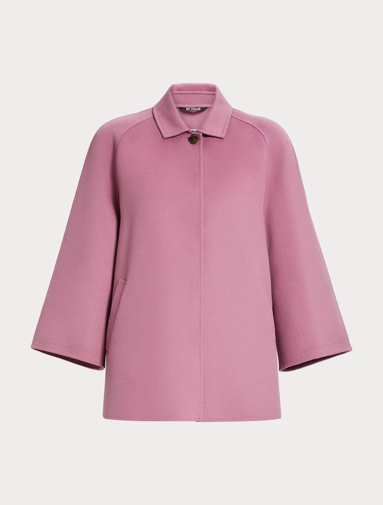 Giaccone in double di lana e cachemire