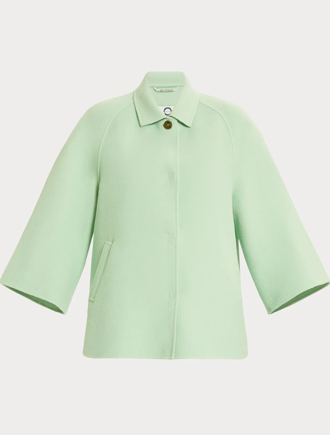 Giaccone in double di lana e cachemire