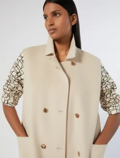 Gilet in double di lana e cachemire