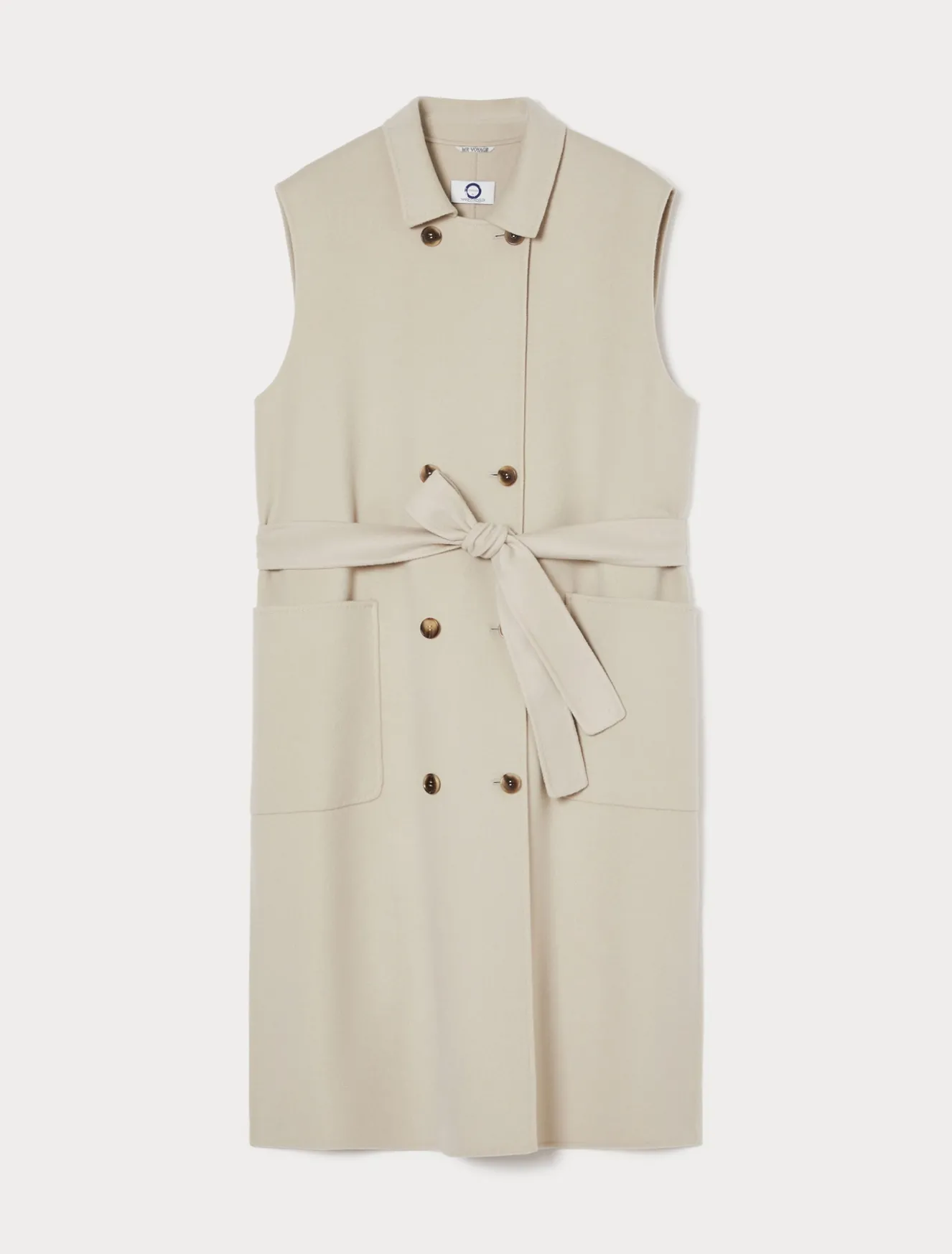 Gilet in double di lana e cachemire