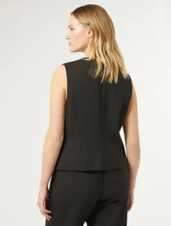 Gilet in gabardina di lana