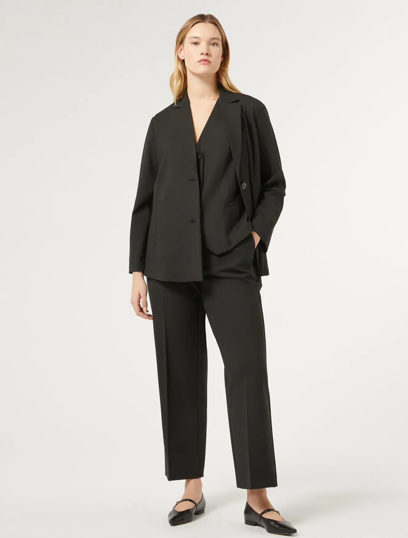 Gilet in gabardina di lana