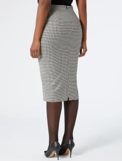 Gonna in batavia di lana stretch