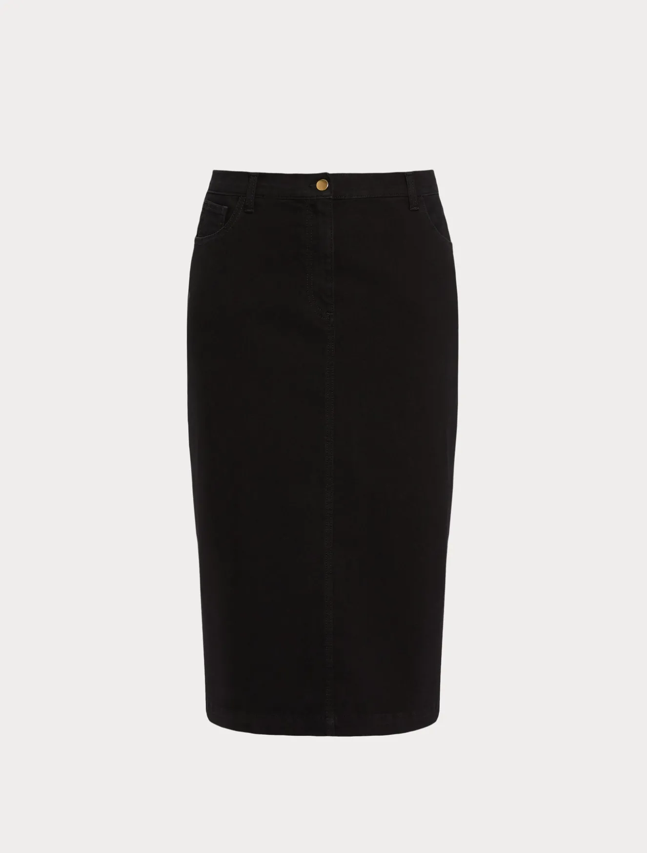 Gonna in denim di cotone stretch