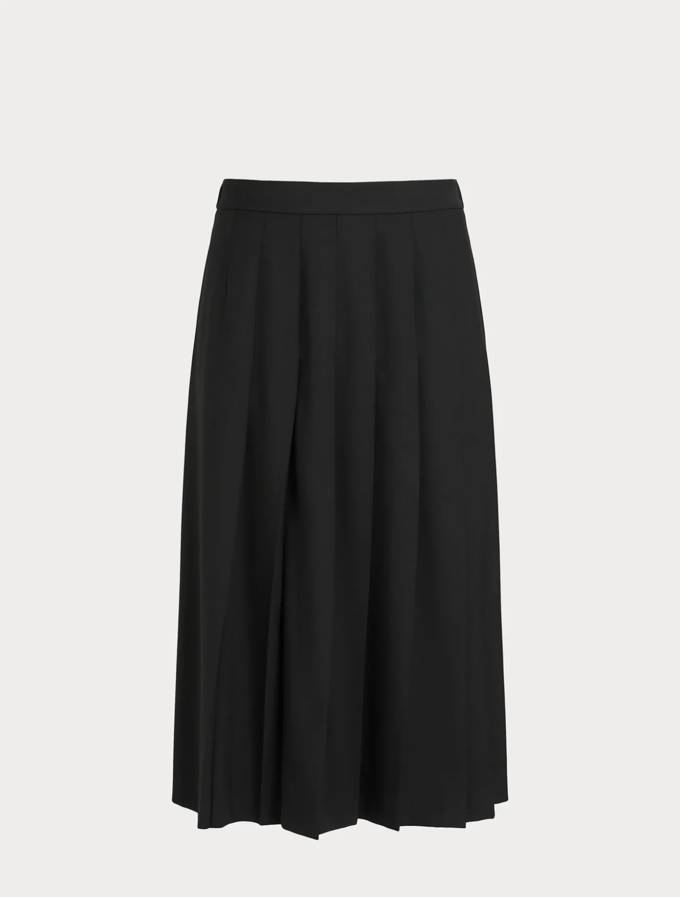 Gonna in gabardina di lana