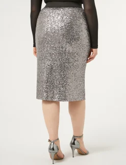 Gonna in jersey e paillettes