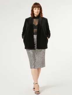 Gonna in jersey e paillettes