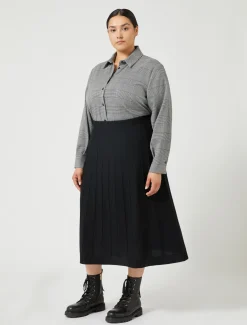 Gonna in misto lana merino