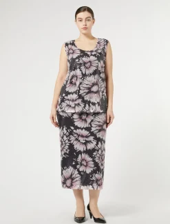 Gonna in paillettes e raso