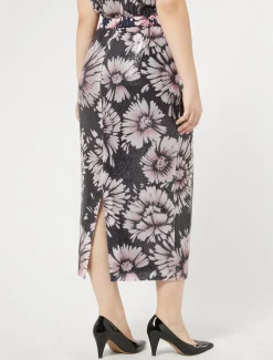 Gonna in paillettes e raso