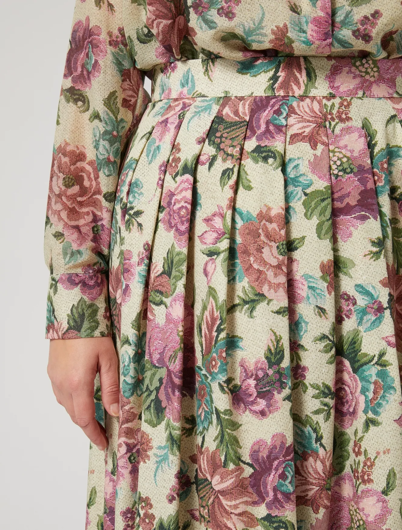 Gonna in popeline di cotone