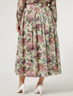 Gonna in popeline di cotone