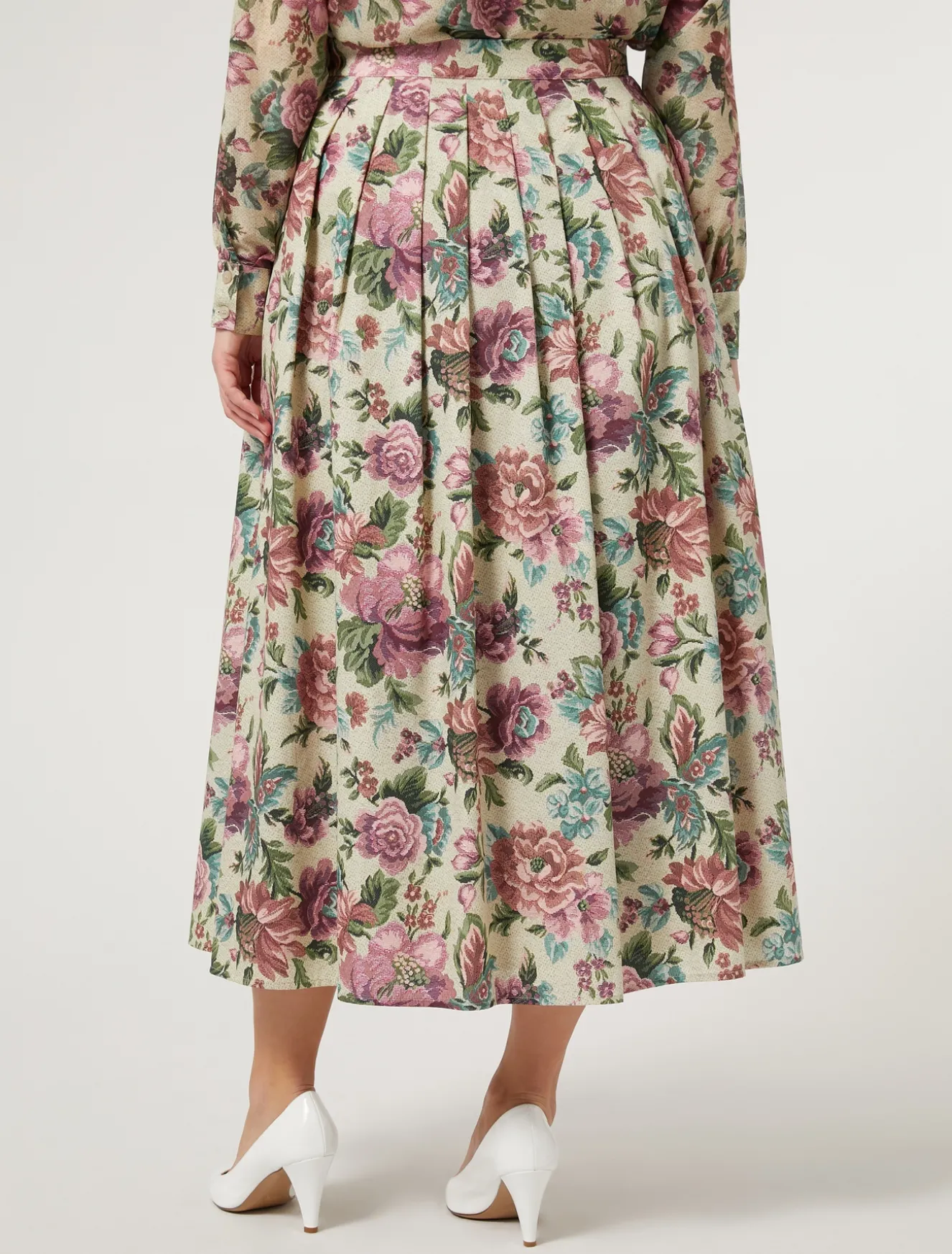 Gonna in popeline di cotone