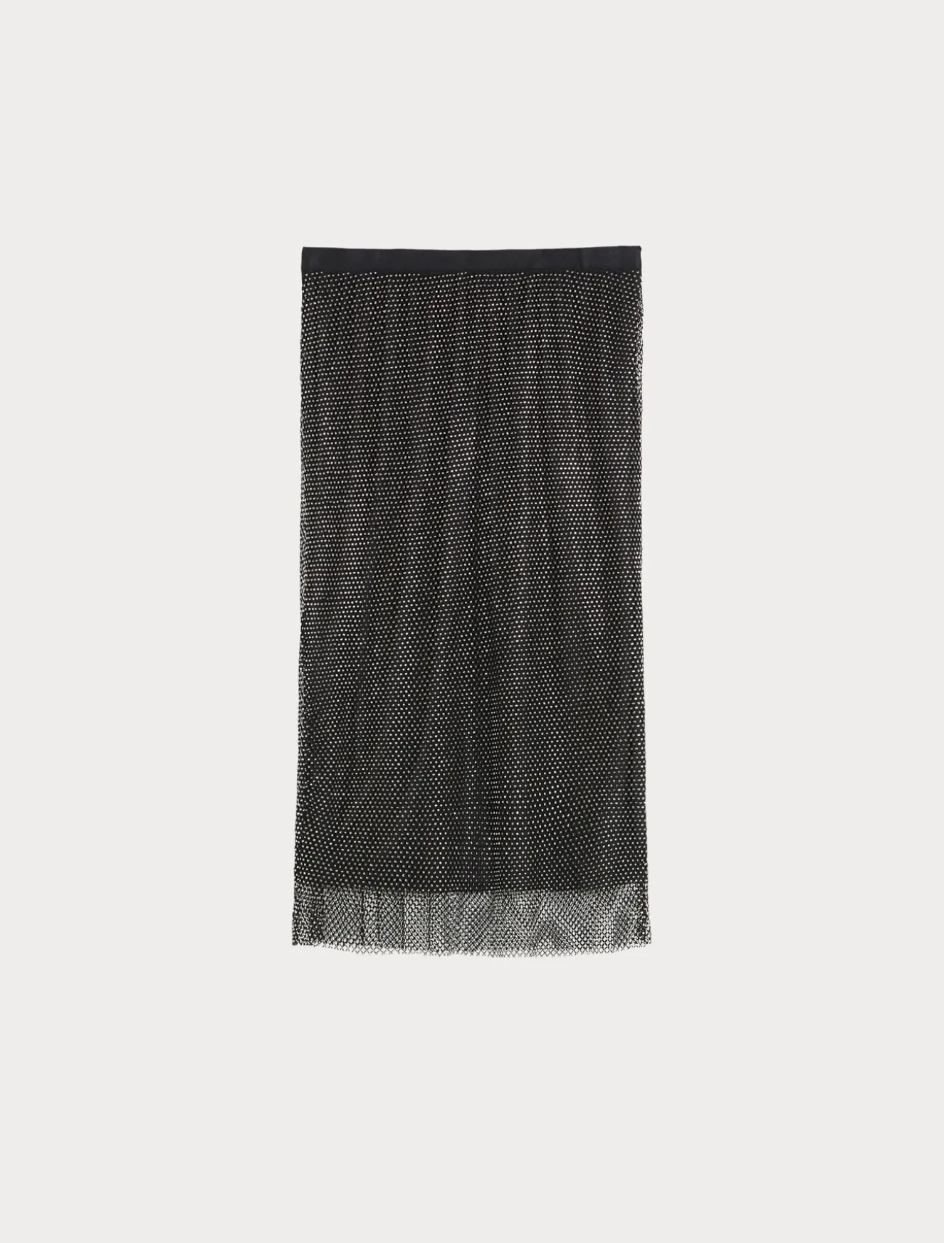 Gonna in rete con strass