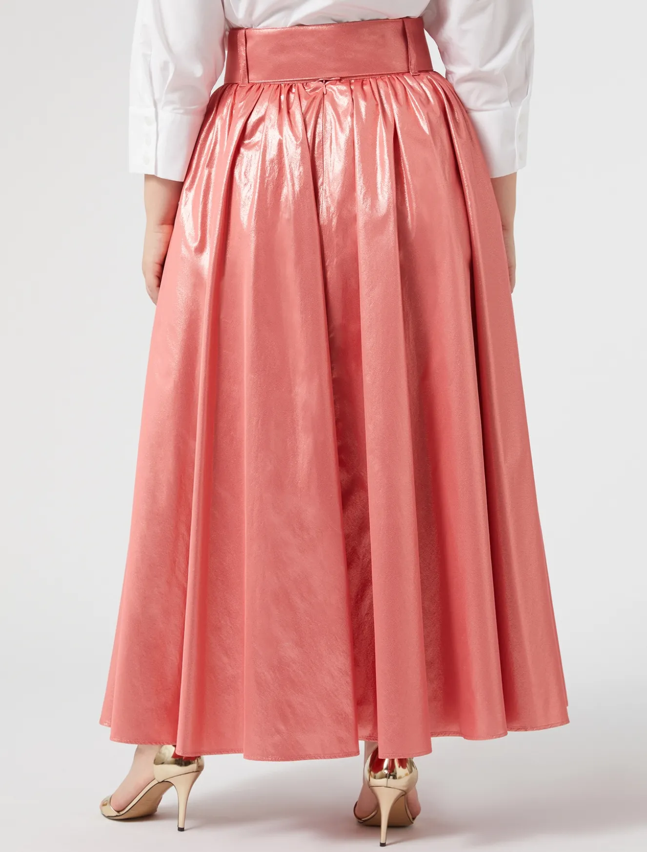 Gonna in taffetà lurex