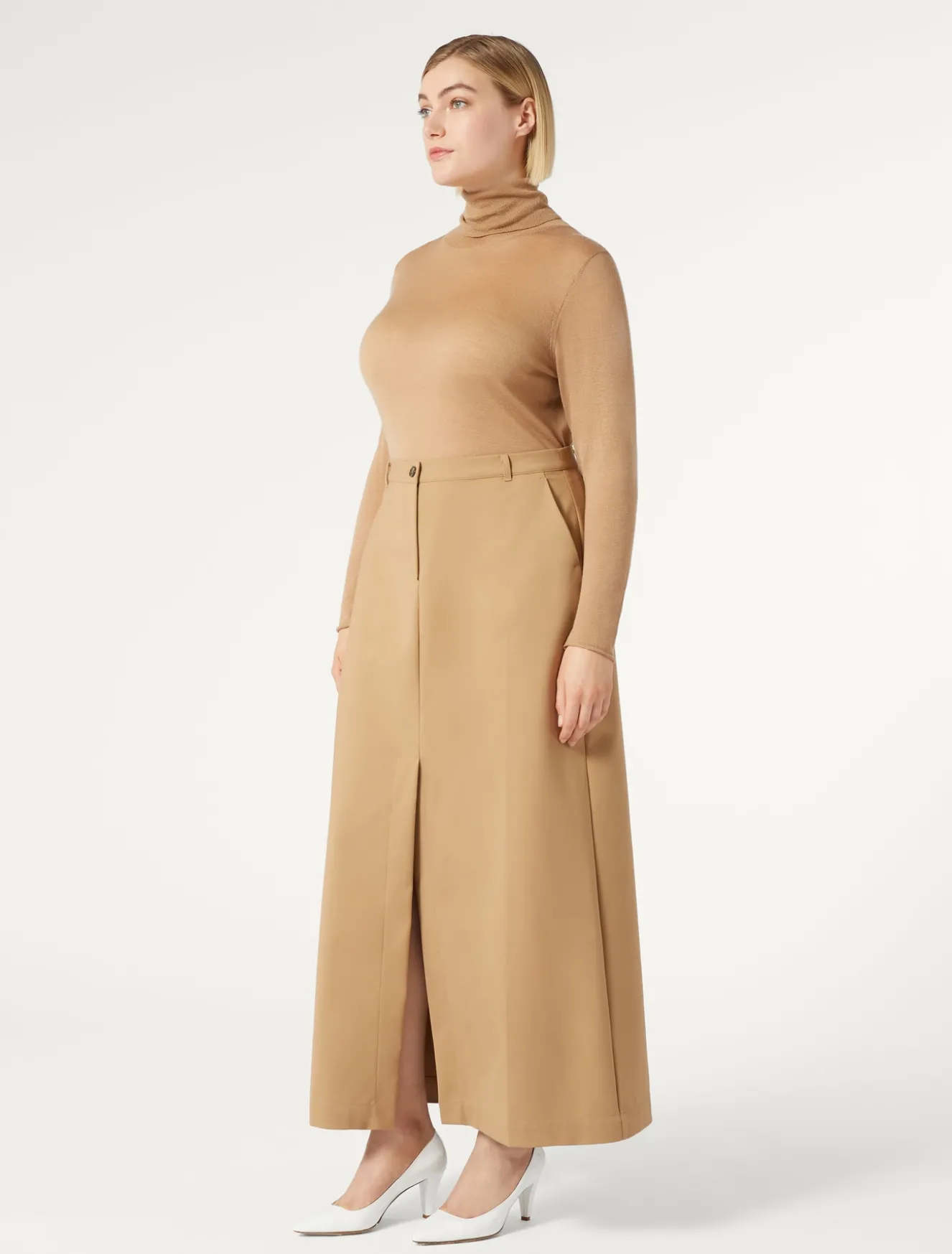 Gonna in tela di misto cotone