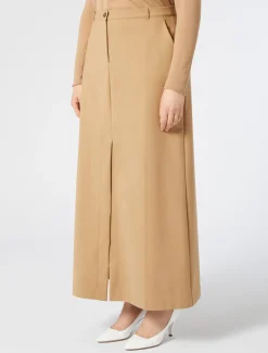 Gonna in tela di misto cotone