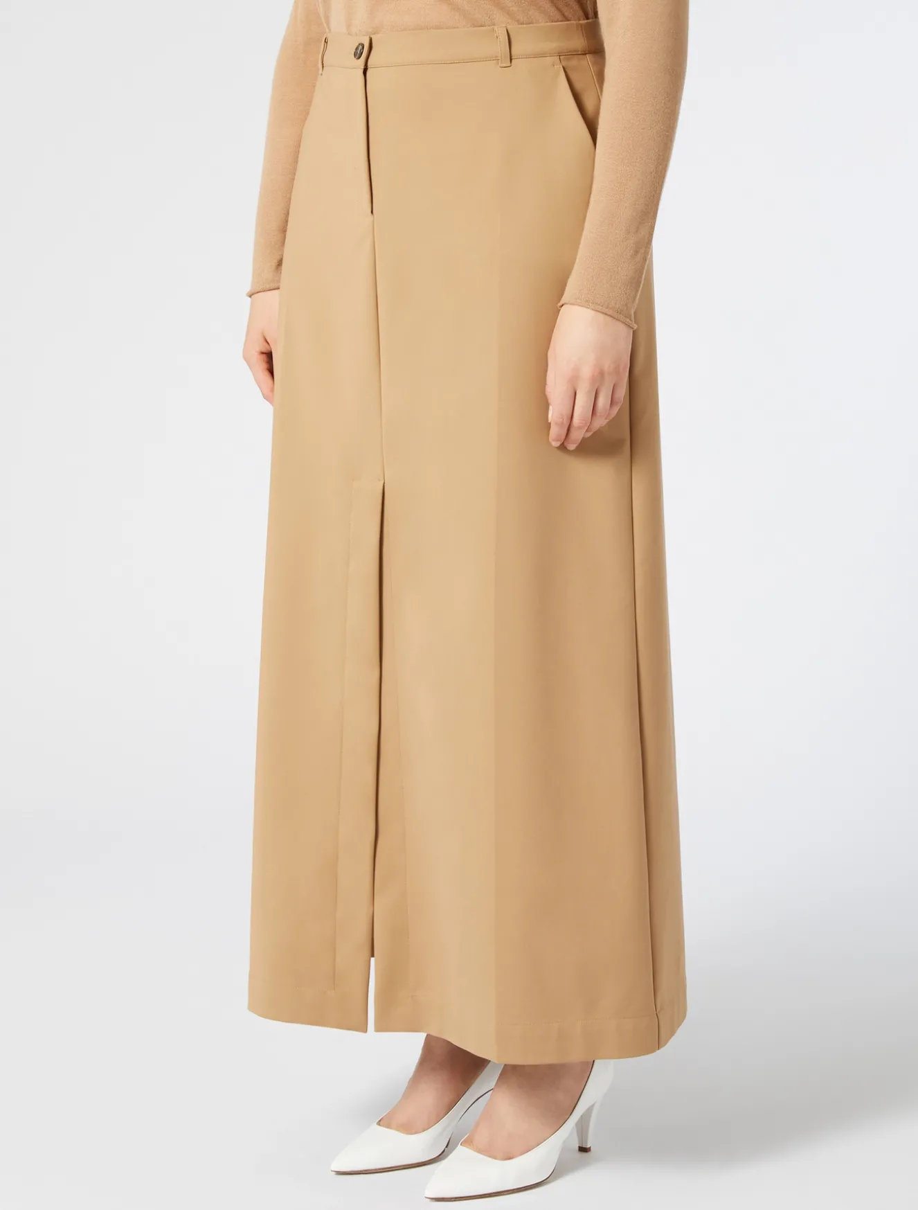 Gonna in tela di misto cotone