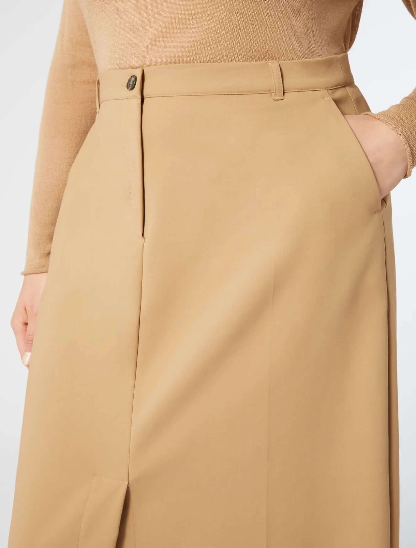 Gonna in tela di misto cotone