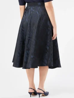 Gonna in tessuto jacquard