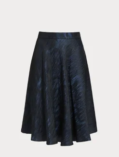 Gonna in tessuto jacquard