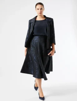 Gonna in tessuto jacquard