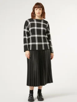 Gonna in tessuto plissé