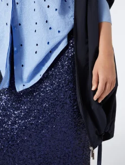 Gonna in tulle ricamato