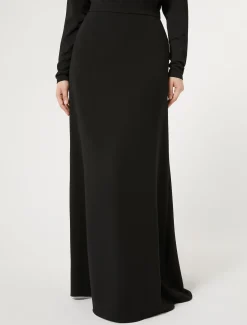 Gonna lunga in cady triacetato