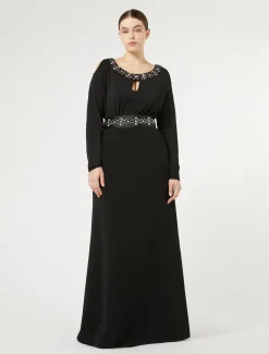 Gonna lunga in cady triacetato