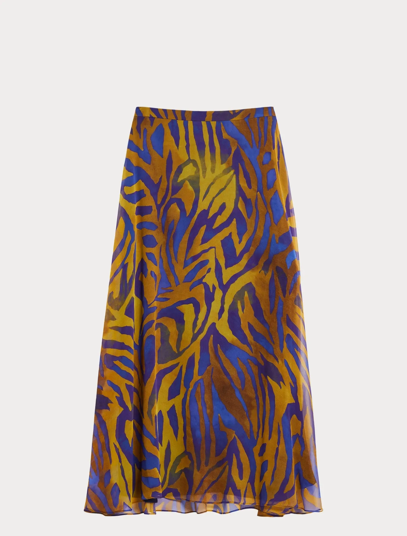 Gonna lunga in georgette di seta