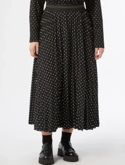 Gonna lunga in jersey plissé