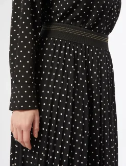 Gonna lunga in jersey plissé