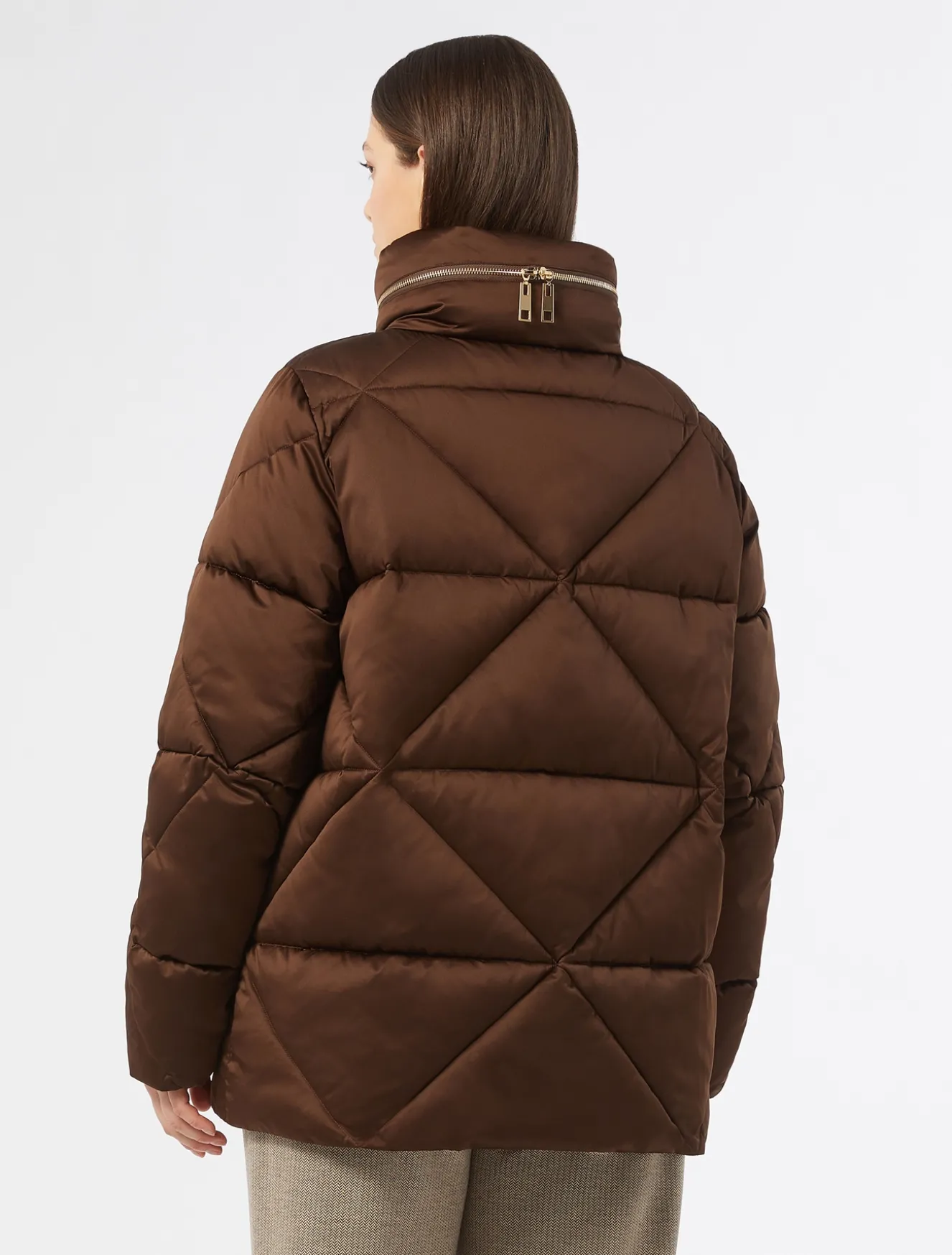 Imbottito corto in raso antigoccia