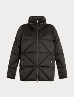 Imbottito corto in raso antigoccia