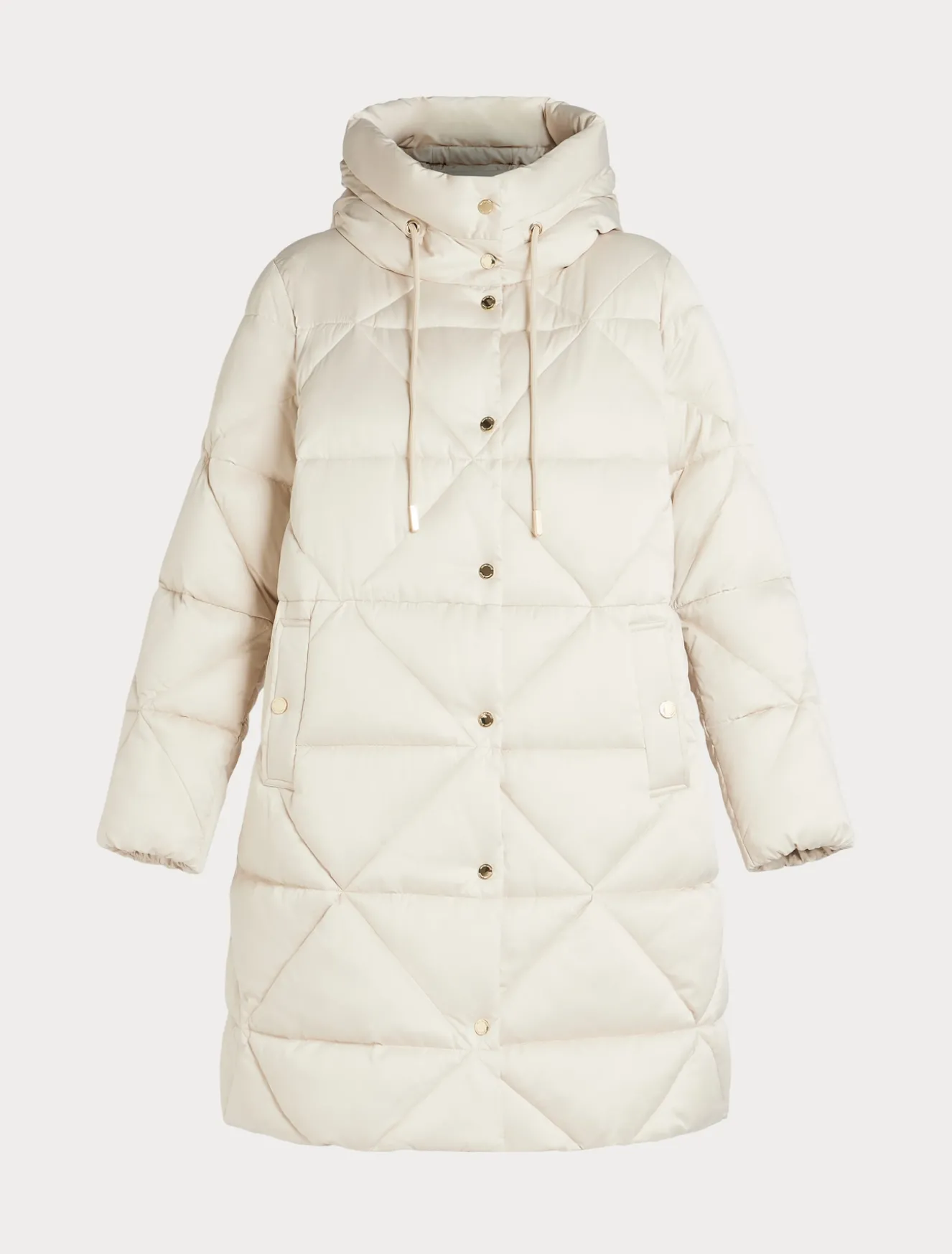 Imbottito lungo in raso antigoccia