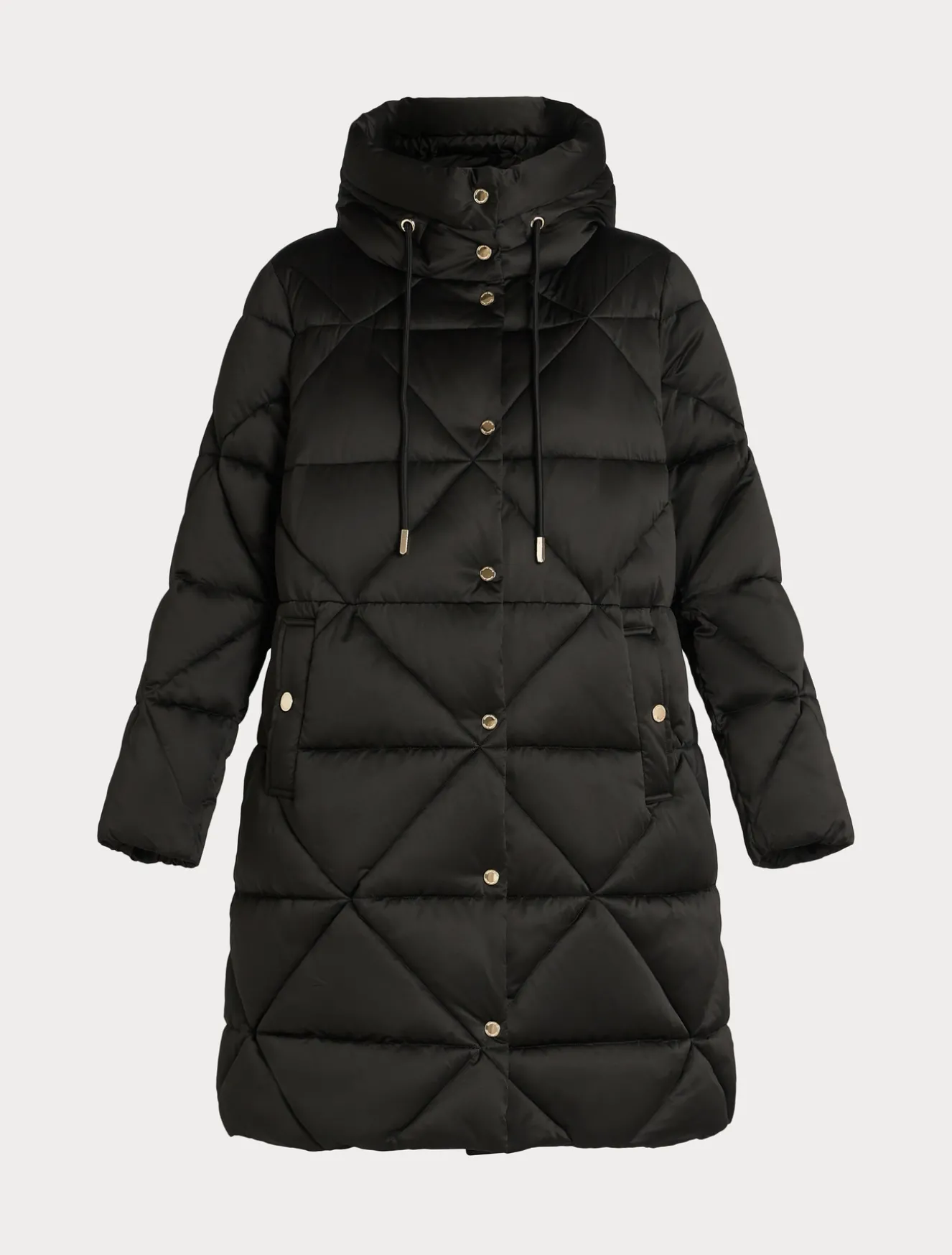 Imbottito lungo in raso antigoccia