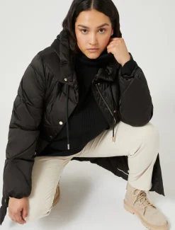 Imbottito lungo in raso antigoccia