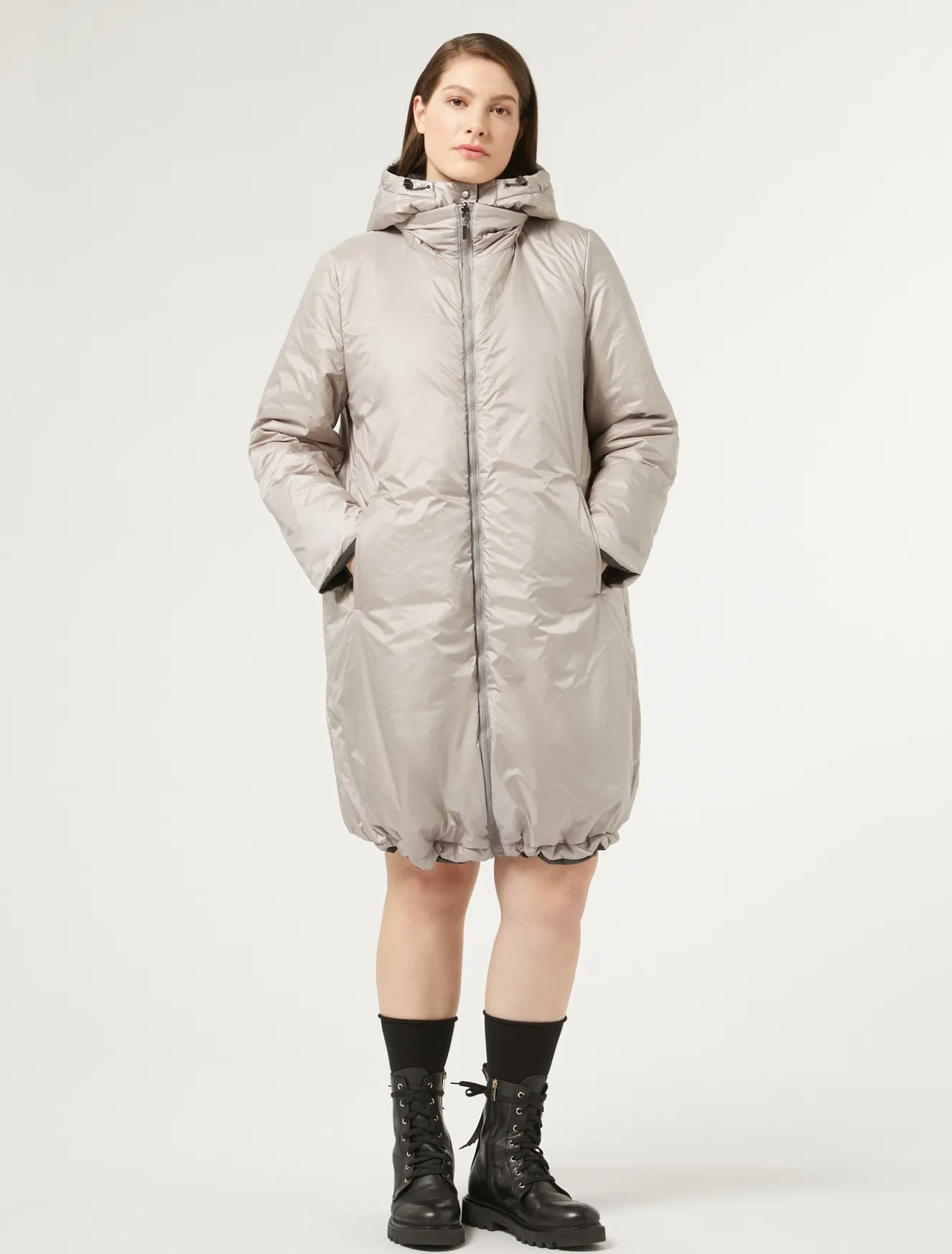 Imbottito reversibile in taffetà