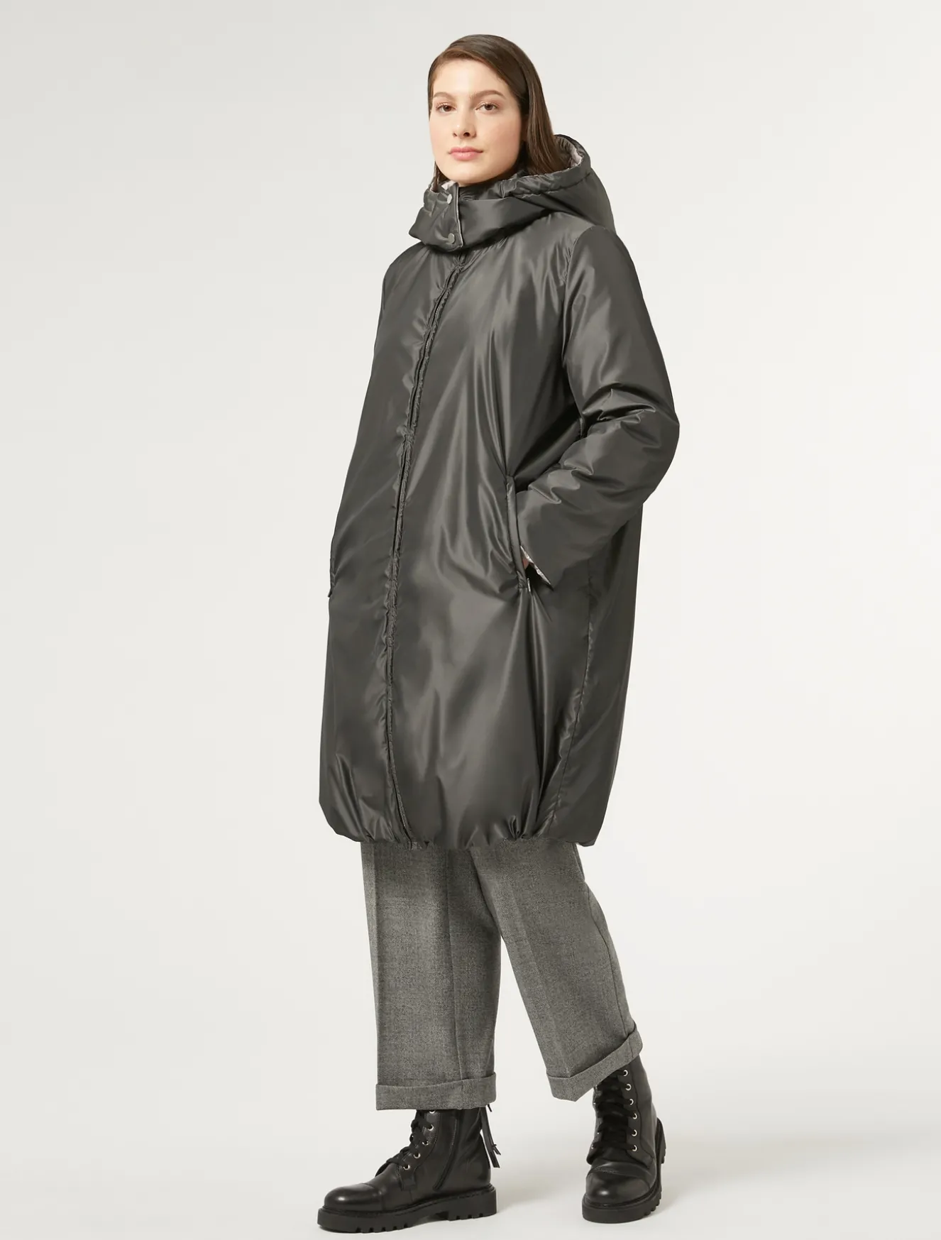 Imbottito reversibile in taffetà