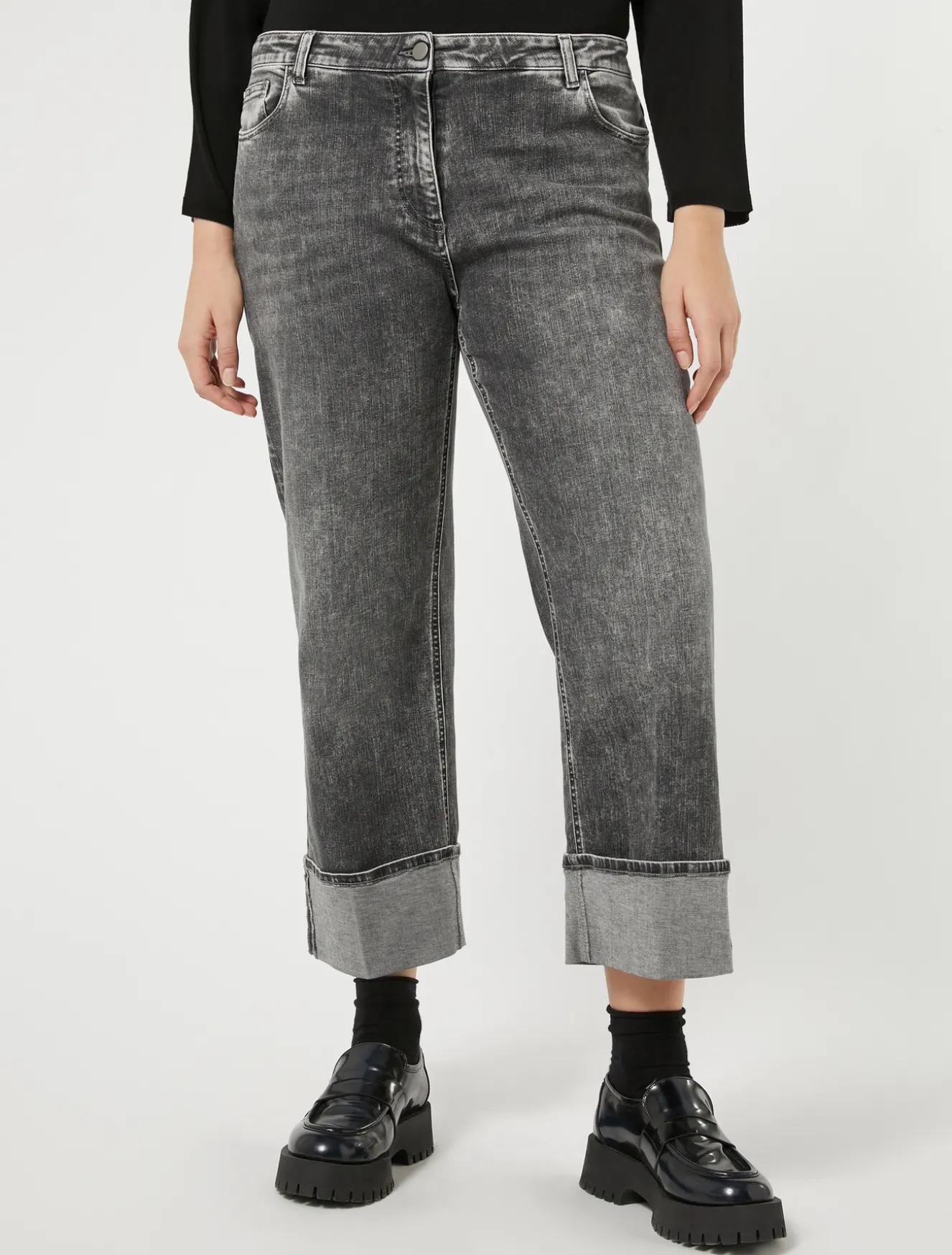 Jeans in denim di cotone