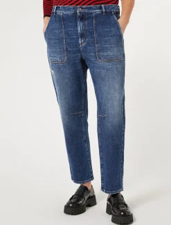 Jeans in denim di misto cotone