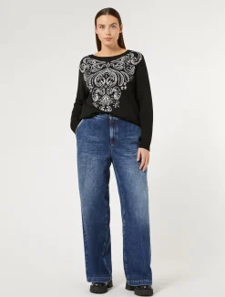 Jeans in denim di misto cotone