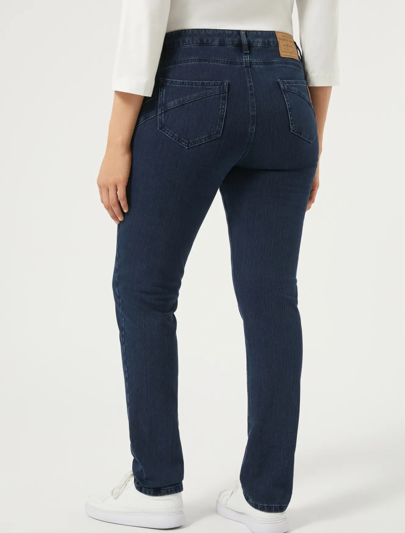 Jeans Wonder fit in denim compatto