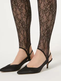 Leggings in pizzo stretch