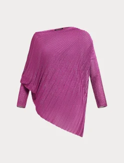 Maglia asimmetrica a coste