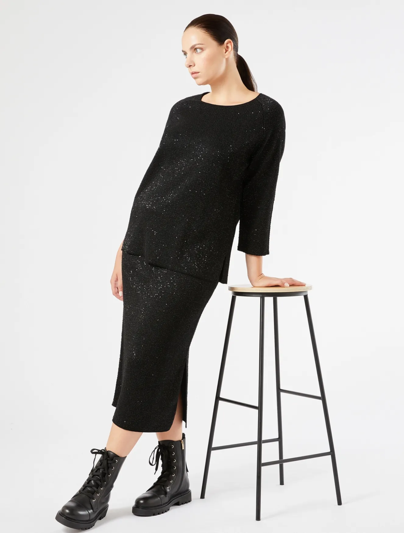 Maglia con paillettes