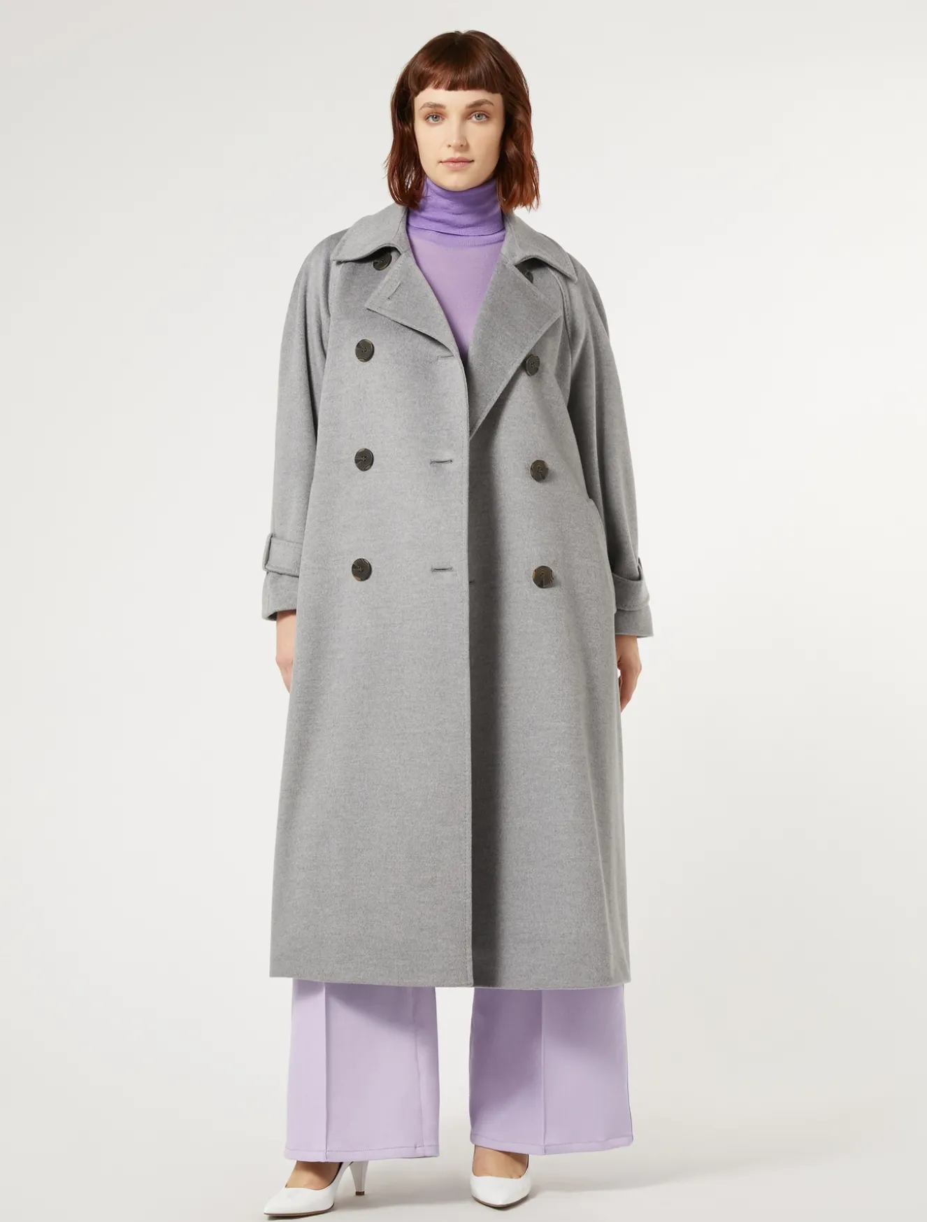 Maglia dolcevita in seta e cachemire