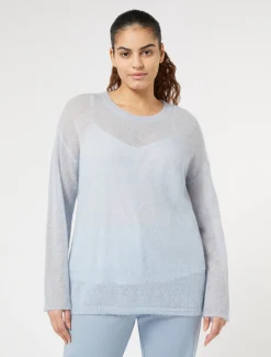 Maglia in alpaca e mohair